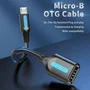 Vention Cable USB 2.0 CCUBB MicroUSB Macho a USB Hembra 15cm Negro